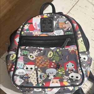 Loungefly Multi-Color Nightmare Before Christmas Character Mini Backpack